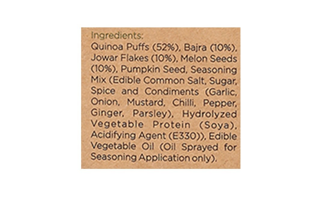 Organic Farmers Co. Pops Wasabi Quinoa + Sorghum, Pearl Millet Melon, Pumpkin Seeds   Box  100 grams